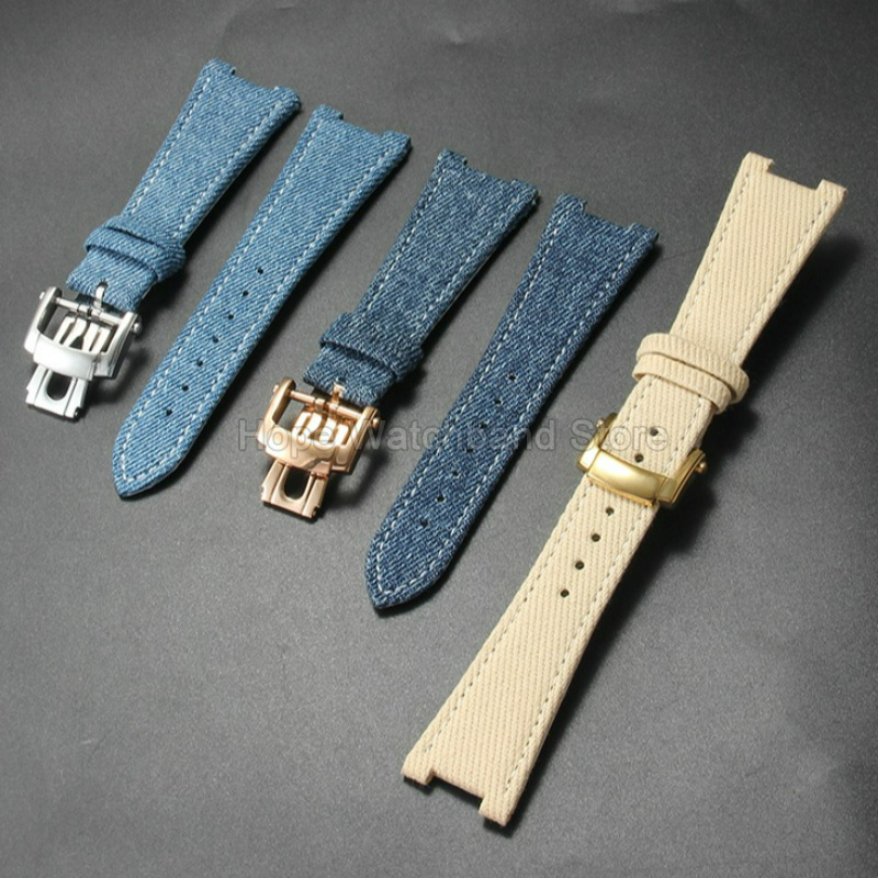 Patek Philippe Watch Nautilus - Hoge kwaliteit nylon canvas horlogeaccessoires 25x13mm