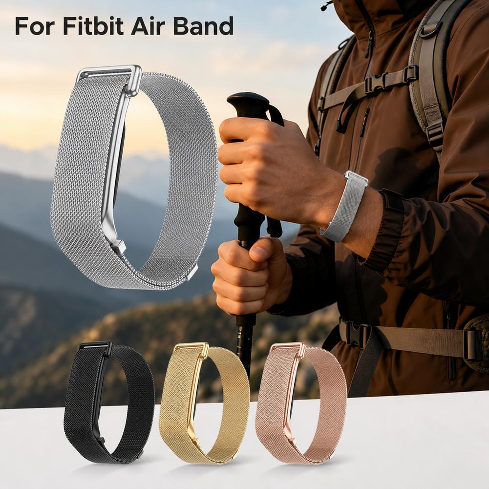 Milanese Loop Magnetic - Magnetische Milanese horlogeband voor Google Fitbit