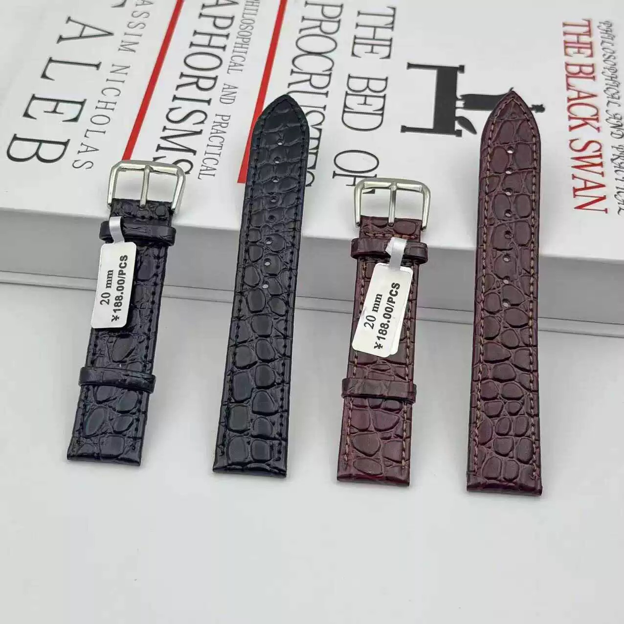 Suede Strap Watch - Dunne Echt Lederen Horlogeband 10 12