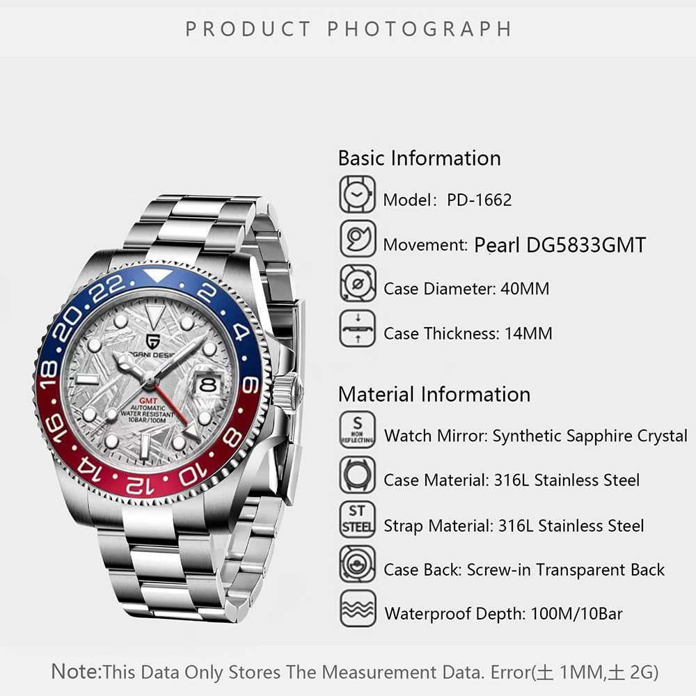 Reloj Hombre PAGANI DESIGN Nie - Rolex Watch Submariner recensie en prijs