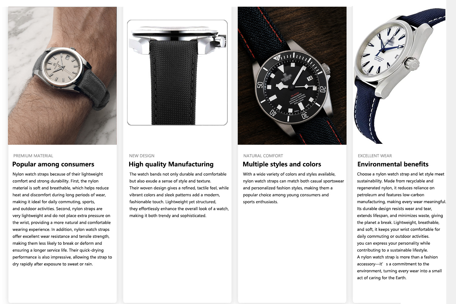 Premium nylon horlogebanden, 1 - Canvas Strap Watch recensie en prijs
