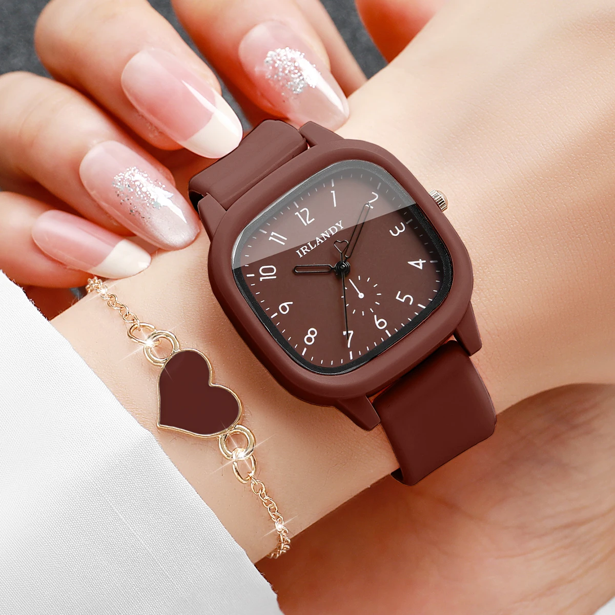 4PCS Fashion Vierkante Dames Q - Silicone Band Women recensie en prijs