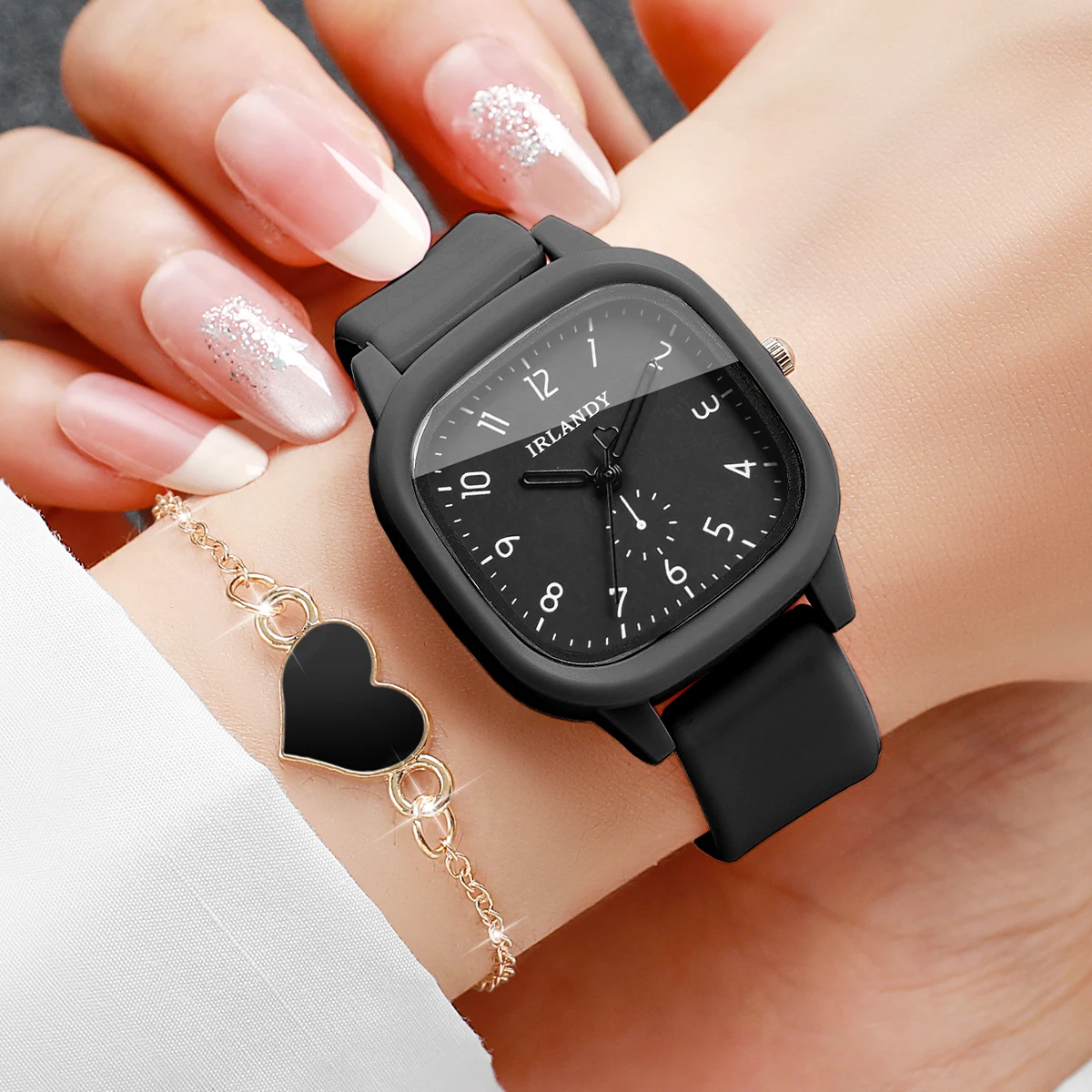 4PCS Fashion Vierkante Dames Q - Silicone Band Women recensie en prijs