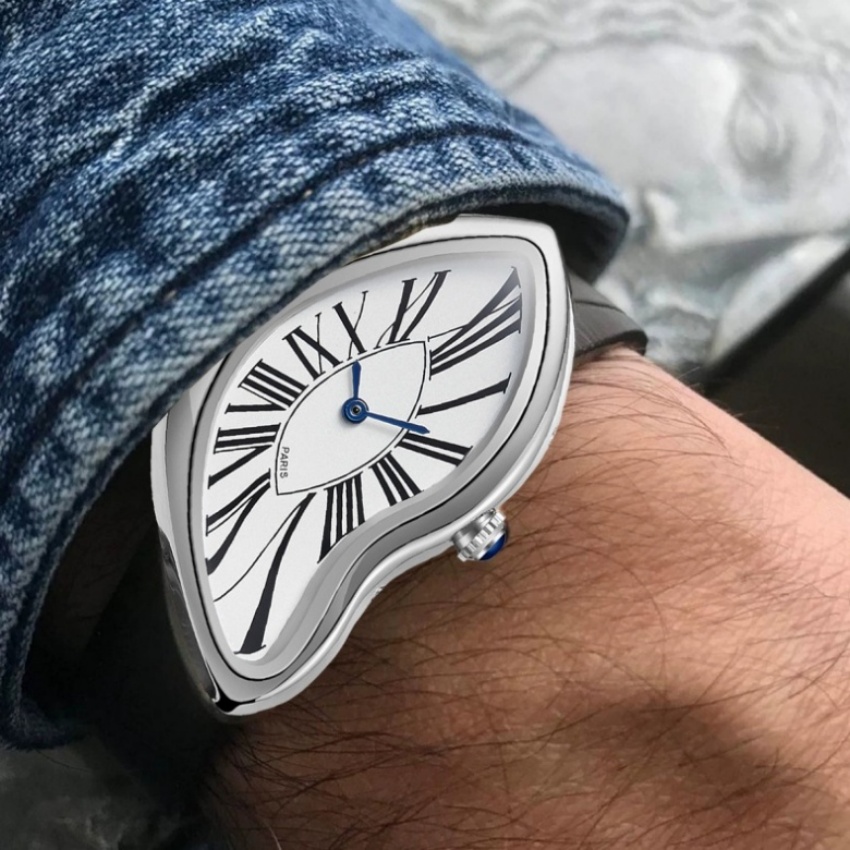 Surrealistische kunst-smeltklo - Leather Watch Band Men recensie en prijs
