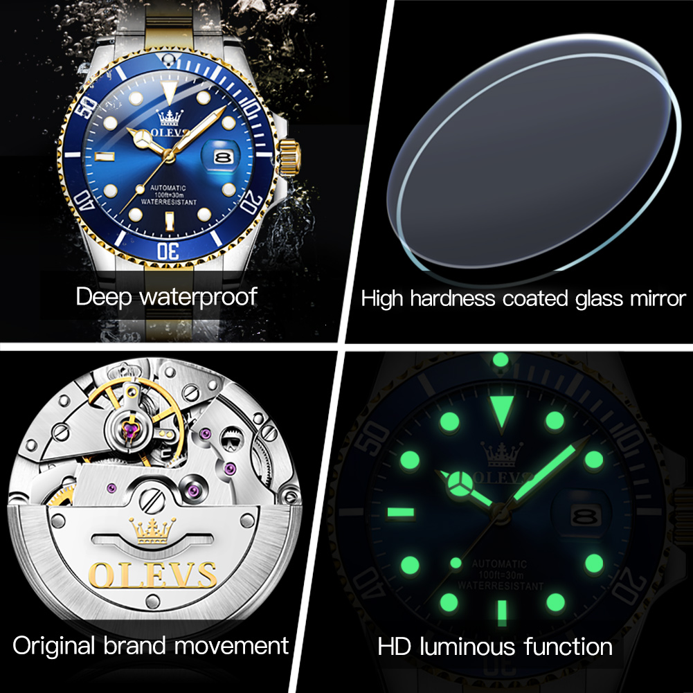 OLEVS 6650 Herenhorloge Klassi - Rolex Watch Submariner recensie en prijs