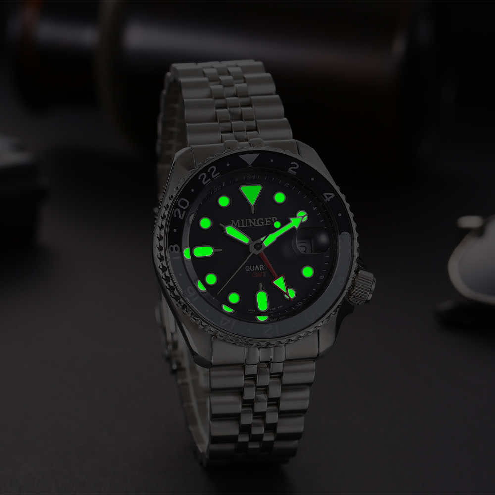 MUNGER Heren GMT Horloge 316L  - Rolex Watch Submariner recensie en prijs